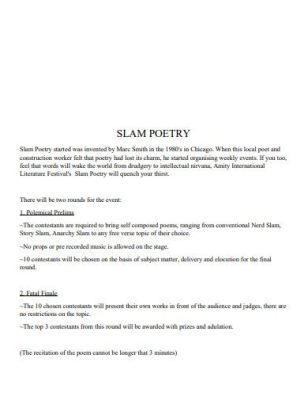 How to Write Slam Poetry: When Words Dance Like Fireflies in a Thunderstorm